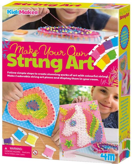 Творчески комплект 4M - Стринг арт, сърце и еднорог