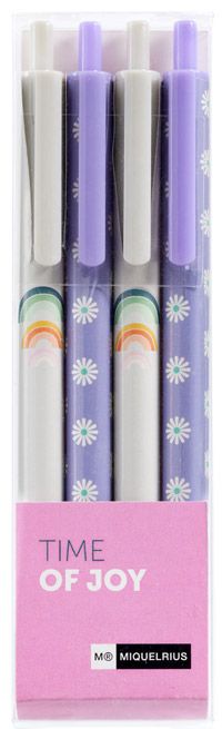 Комплект химикалки Miquelrius Time of Joy, 4 бр.