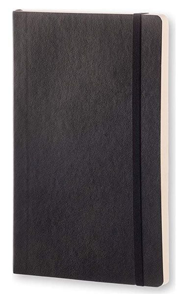 Класически черен тефтер Moleskine Classic Black с меки корици и нелинирани листа