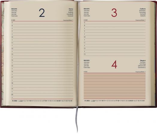 Зелен тефтер-органайзер Мадера 2026