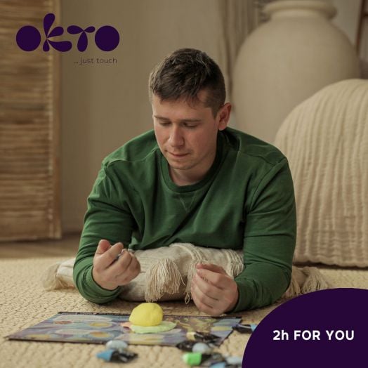 Творчески комплект Okto - Направи 3D картина с лек моделин 