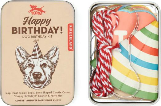 Комплект Kikkerland - Честит Рожден Ден на домашния любимец, за куче