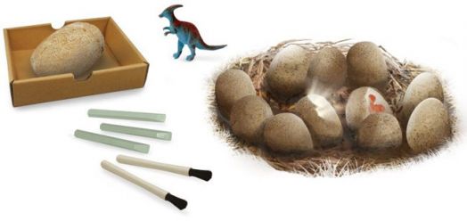 Игрален комплект Buki - Мега дино яйце за откриване, с 12 динозаври