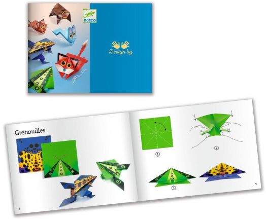 Творчески комплект Djeco Оригами: Подскачащи животни