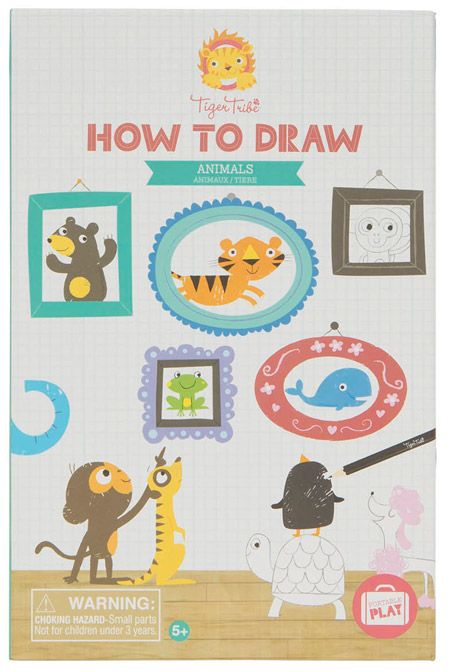 Креативен комплект за рисуване на животни Tiger Tribe - Животни