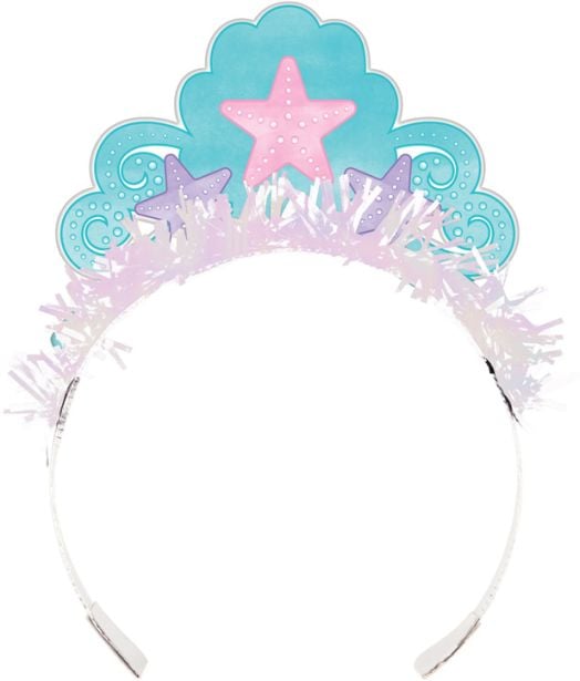 Диадема с корона Creative Party - Mermaid Shine, 8 бр.