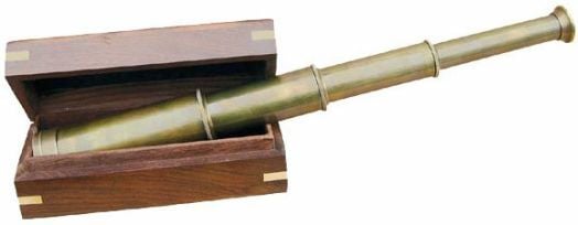 Телескоп в дървена кутия Sea Club