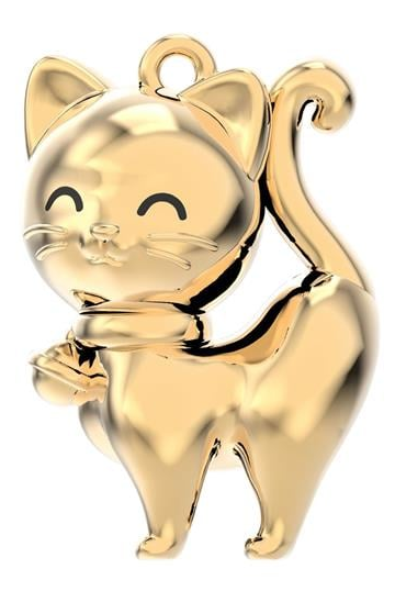 Колие с медальон Chocli - Cat