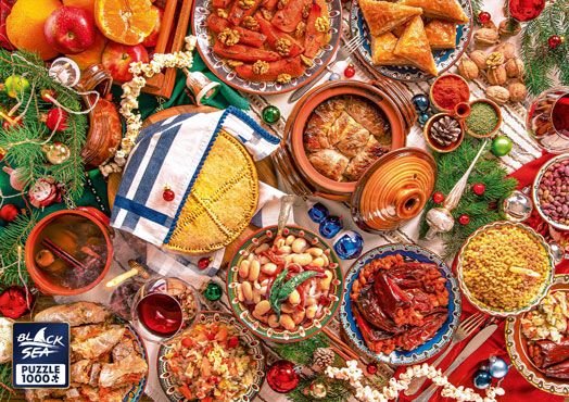 Пъзел Black Sea Puzzles - Трапеза за Бъдни вечер, 1000 части