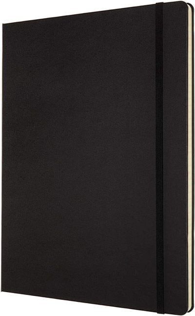 Черен тефтер Moleskine Classic Black A4 с твърди корици и линирани листа