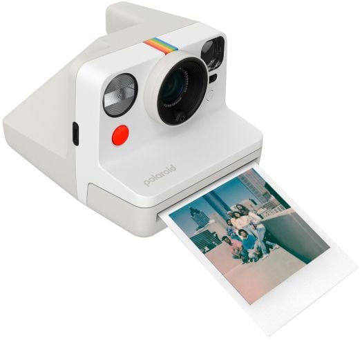 Фотоапарат за моментни снимки Polaroid Now Gen 3, Pebble White