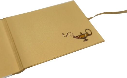 Луксозна поздравителна картичка за рожден ден - Aladdin Lamp