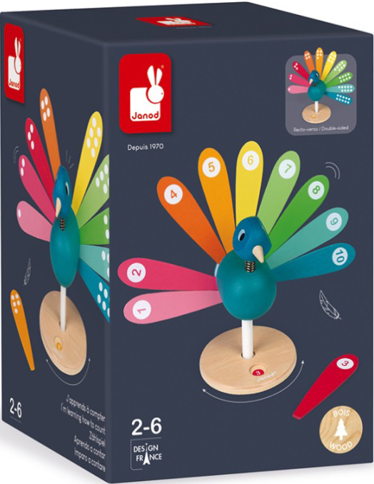 Уча се да броя Janod - Peacock