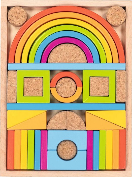 Конструктор Goki от дърво и корк