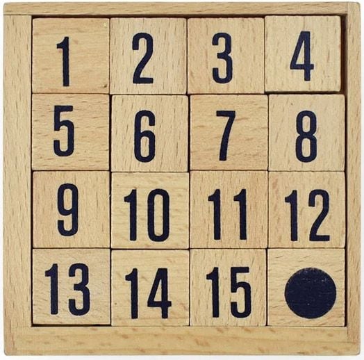 Логическа игра Legami: 15 Puzzle