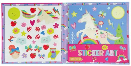 Творчески комплект със стикери Floss & Rock Sticker art - Rainbow Fairy