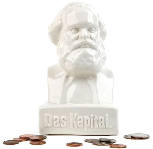 Керамична касичка Kikkerland - Карл Маркс