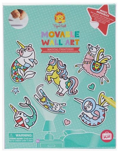 Креативен комплект с подвижни стикери Tiger Tribe - Магически същества