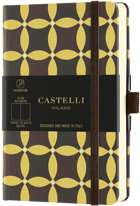 Бележник Castelli Oro Corianders, бели листове, 9 х 14 см.