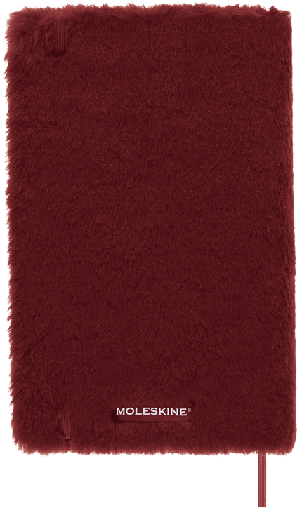 Тефтер Moleskine Faux Fur в кутия, червен