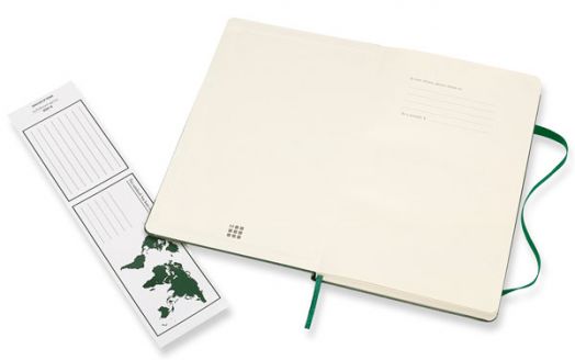 Джобен лавровозелен тефтер Moleskine Classic Myrtle Green с твърди корици и нелинирани листа