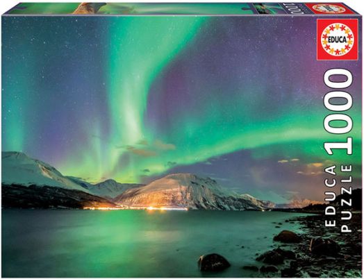 Пъзел Educa: Северно сияние, 1000 части
