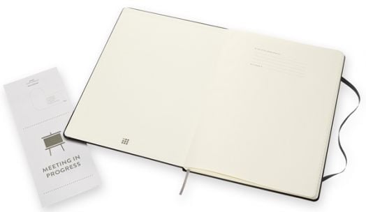 Черен тефтер Moleskine Pro Collection A4 Black с твърди корици