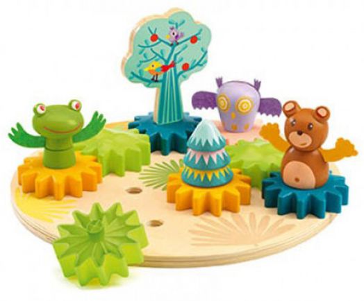 Дървен 3D пъзел Djeco - Woodytwist