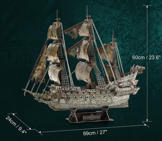 Светещ 3D пъзел Cubic Fun - Летящия холандец, 360 части