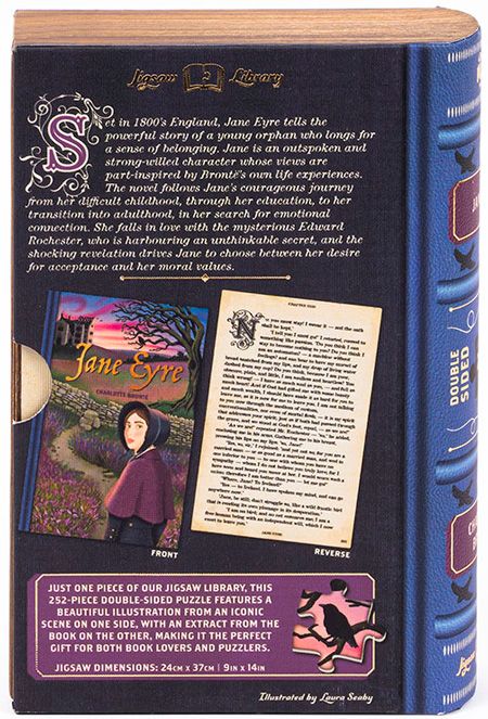 Двустранен пъзел Professor Puzzle: Джейн Еър, 252 части
