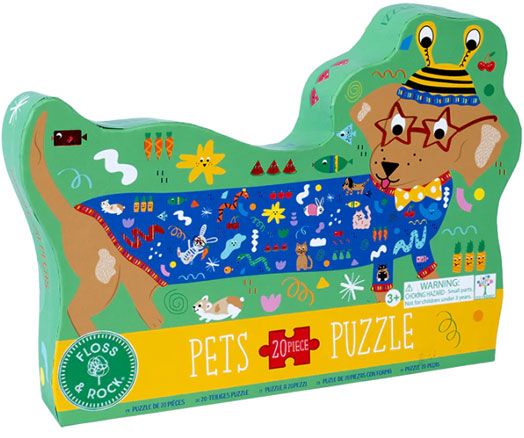 Пъзел Floss & Rock, Pets - Дакел, 20 части