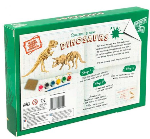 Комплект 3D модели за сглобяване Professor Puzzle - Динозаври