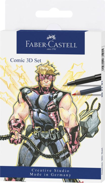 Комплект Faber-Castell Pitt Artist Comic 3D, 11 части