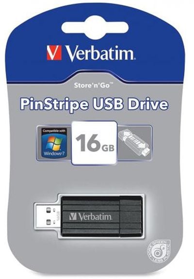USB флаш памет Verbatim PinStripe 2.0, 16 GB