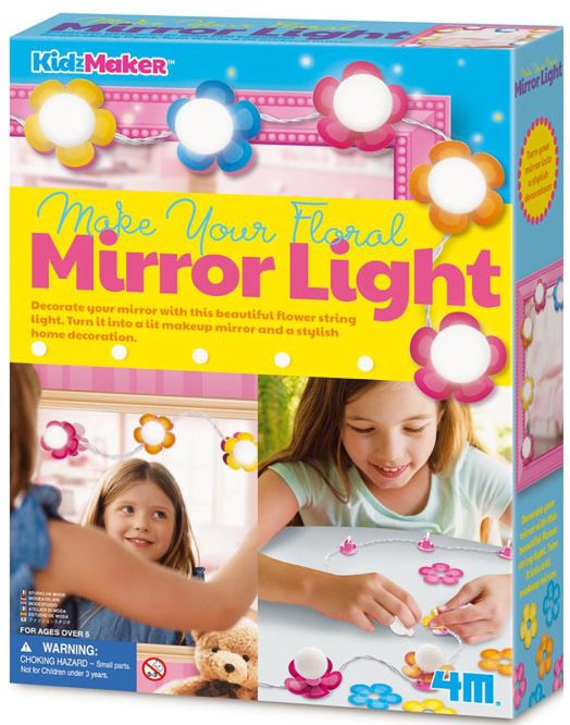 Творчески комплект 4M - Лампички-цветя за огледало