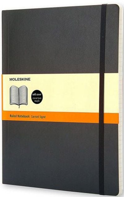 Голям тефтер Moleskine Classic с меки корици, линиран