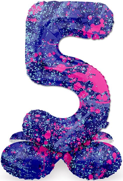 Фолиев балон Folat - Цифра 5, лилав