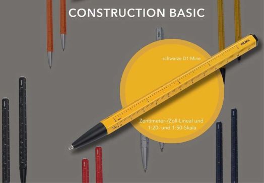 Химикалка Troika Construction Basic, жълта