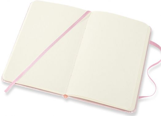Джобен тефтер Moleskine Sakura с твърди корици и нелинирани страници, тъмнорозов цвят