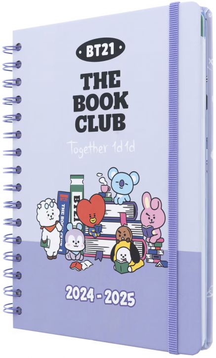 Седмичен бележник-органайзер Grupo Erik BT21 за 12 месеца - август 2024 / юли 2025 година