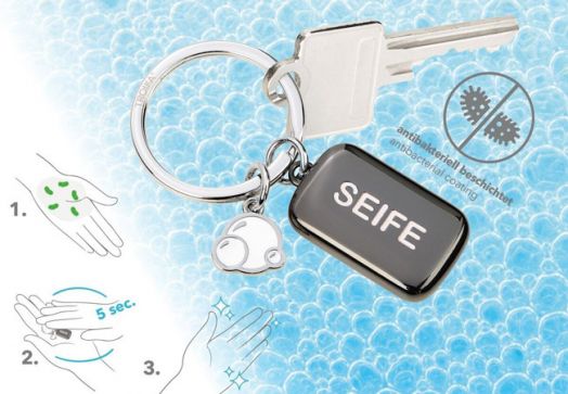 Ключодържател с антибактериално покритие Troika Seifenblase