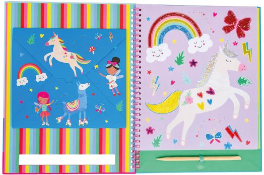 Магическа книжка Floss & Rock - Foil & Play, Rainbow Fairy