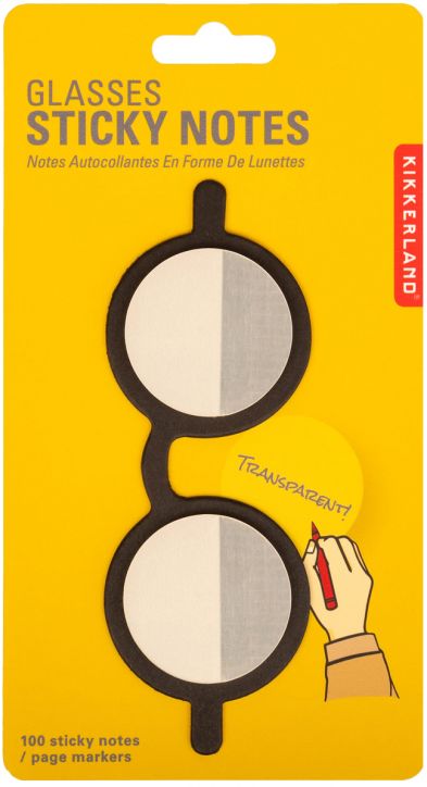 Транспарентни самозалепващи листчета Kikkerland - Очила