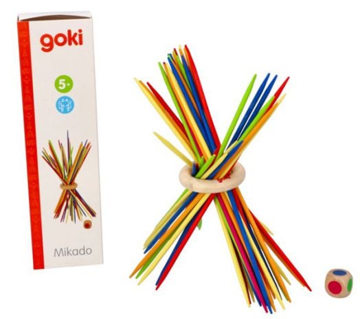 Дървено Микадо със зарче Goki