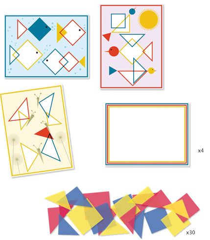Колажи за най-малките Djeco - Магически квадрати