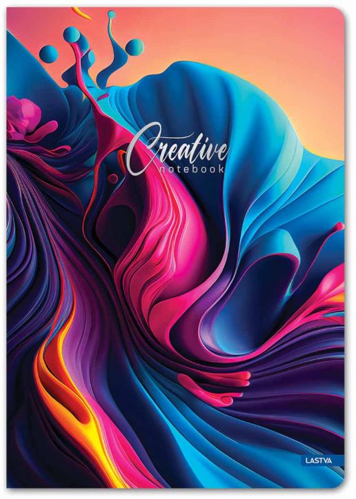 Тетрадка Lastva Creative А5, 96 листа с широки редове