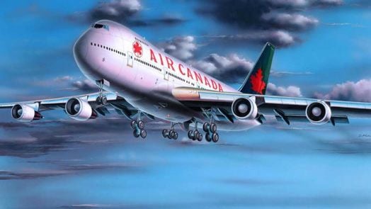 Сглобяем модел Revell - Самолет Boeing 747-200, размер 18.3 х 15.6 см.