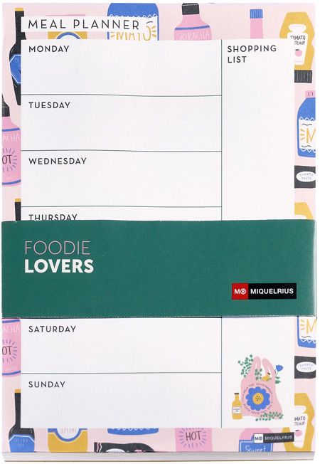 Планер за меню на седмицата Miquelrius Foodie Lovers