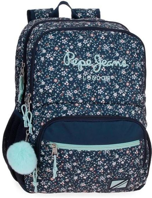 Ученическа раница Pepe Jeans Alenka с две отделения и преден джоб
