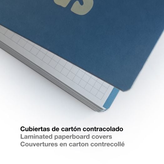 Тетрадка Miquelrius Messages А5 със спирала, 100 листа на широки редове, синя